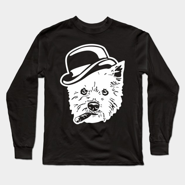 Westie Hooligan Long Sleeve T-Shirt by Tuff Breeds